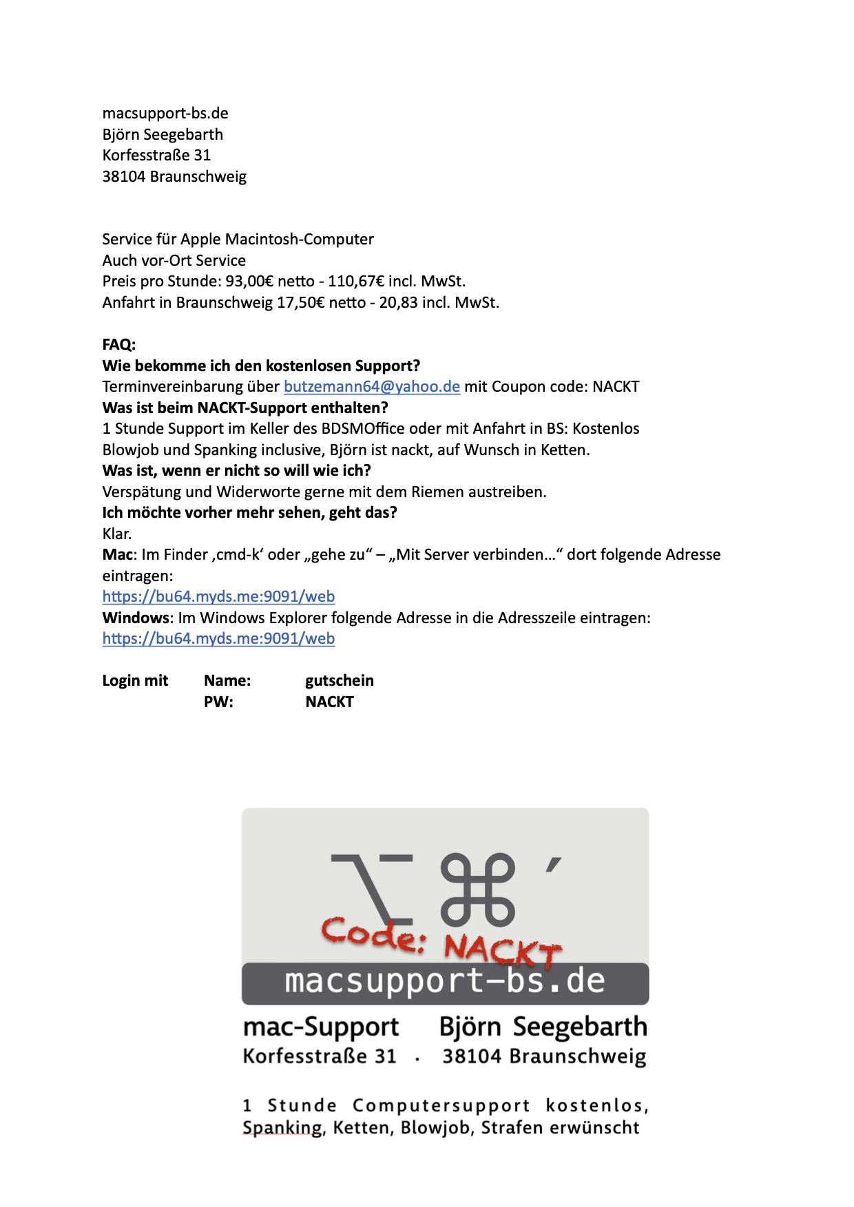 macsupport nackt gratis